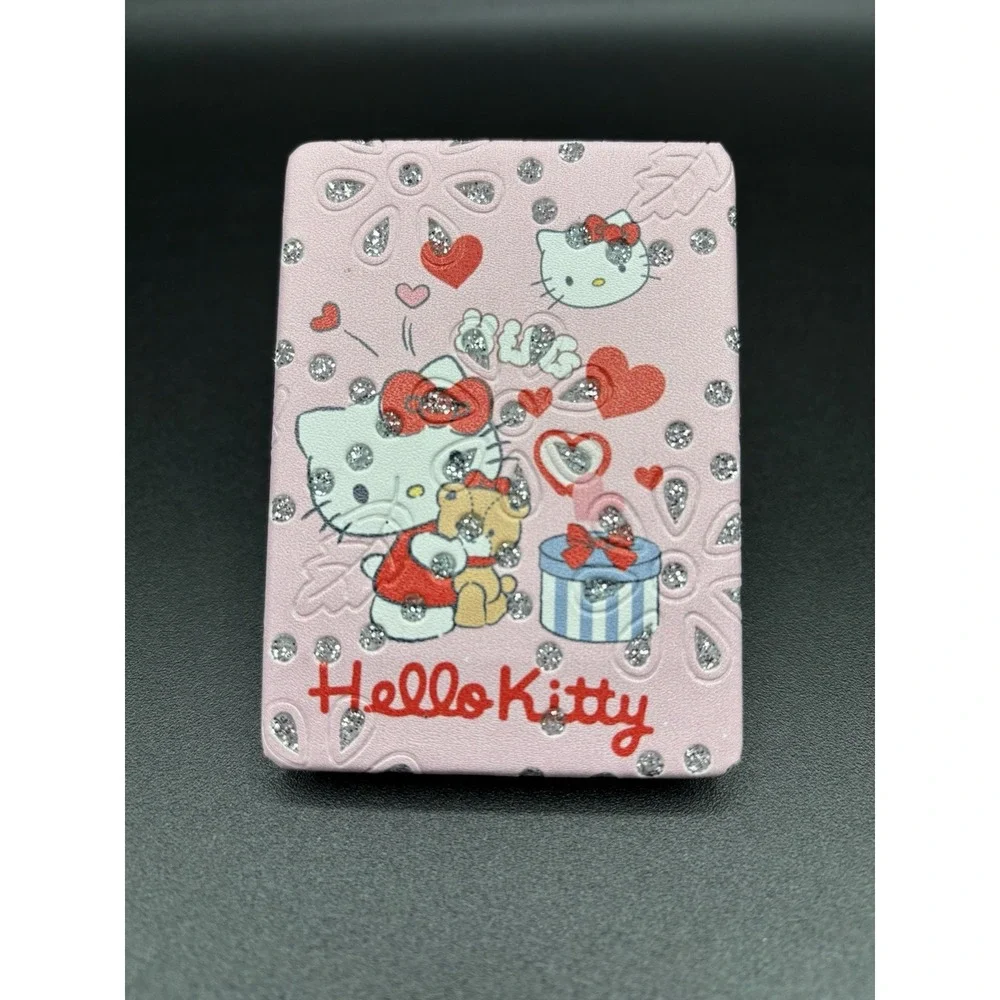 Hello Kitty Compact Mirror With Glitter Pocket Mirror Makeup Cosmetic Mirror NEW